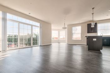 Living room kitchen view